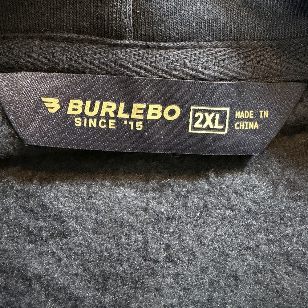 Burlebo Hoodie Mens 2XL Navy Pullover Duck Graphic Hunting Outdoors Sweatshirt - Picture 6 of 9